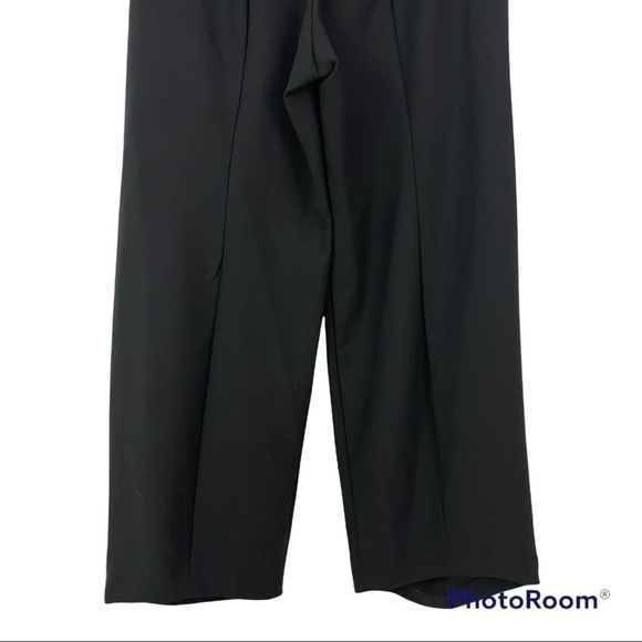 Matthildur Handmade High Rise Black Wide Leg Pants Medium - Picture 7 of 16